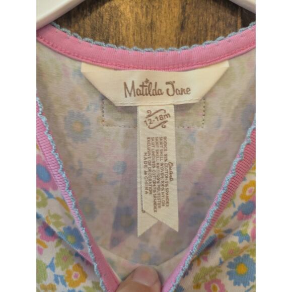 Matilda Jane 12-18 mo Dreams Come True Dress Tutu Ruffle Party Pink EUC - Picture 5 of 6